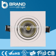 Alta calidad de alta potencia de techo cuadrado LED COB Downlight